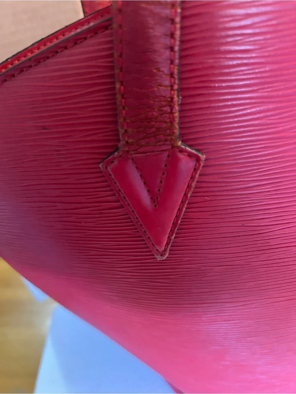 Louis Vuitton St. Jacques GM Red Epi Leather Tote